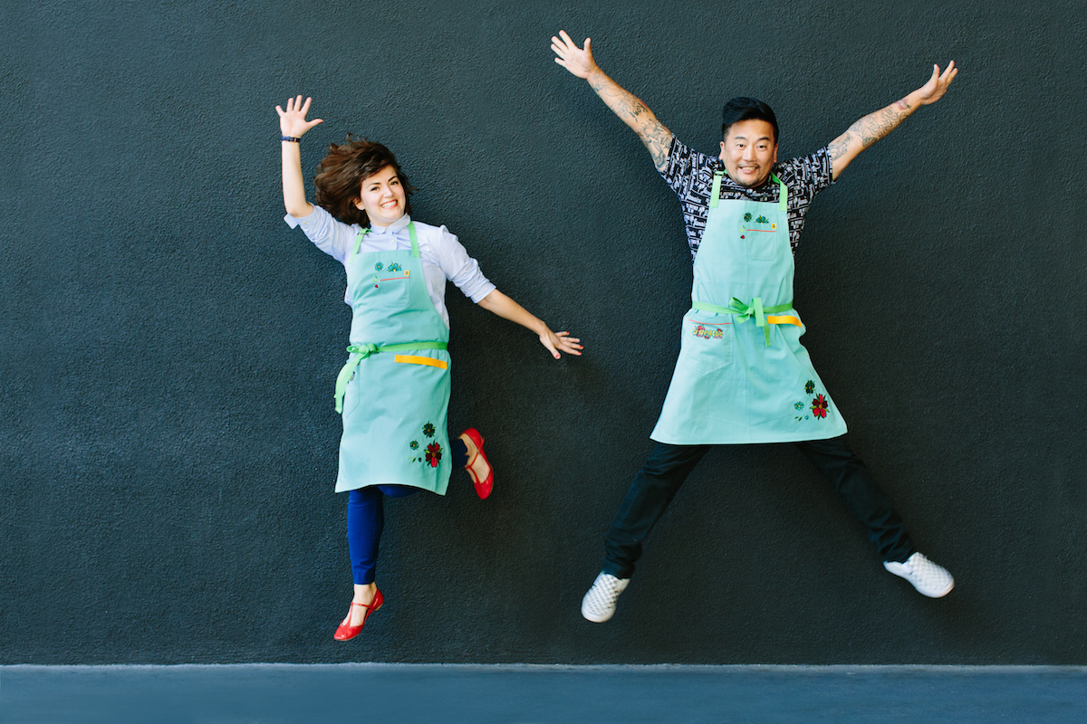 Chef Roy Choi and Ellen Bennett