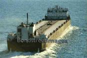 Great Lakes ore boat under way stock image 