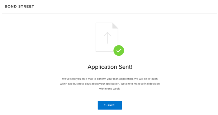 bond street application complete