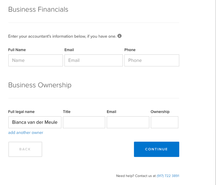 bond street application business financials and business ownership