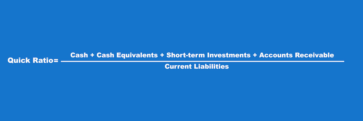 Financial Ratios quick ratio